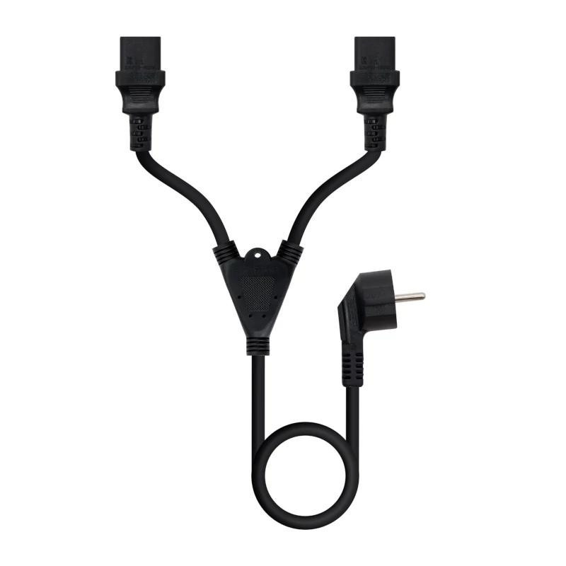 Nanocable Cable aliment. CEE7-M a 2xC13-H 3 m
