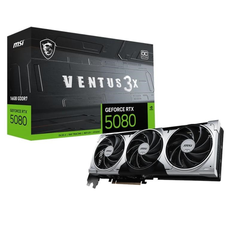 MSI VGA NVIDIA RTX 5080 16G VENTUS 3X OC PLUS DDR7