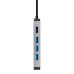 Nanocable Hub 8en1 USB-A+HDMI+USB-C PD+RJ45+TF+SD