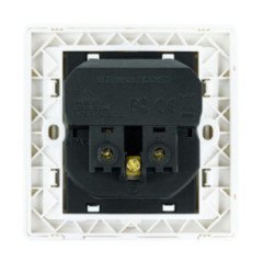 Nanocable Base de enchufe pared schuko+2USB 2.4A