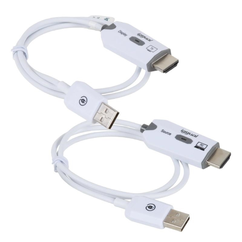 iggual Transmisor y receptor HDMI FHD inalámbrico