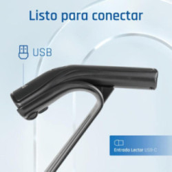 iggual Lector código barras 2D USB botón soporte