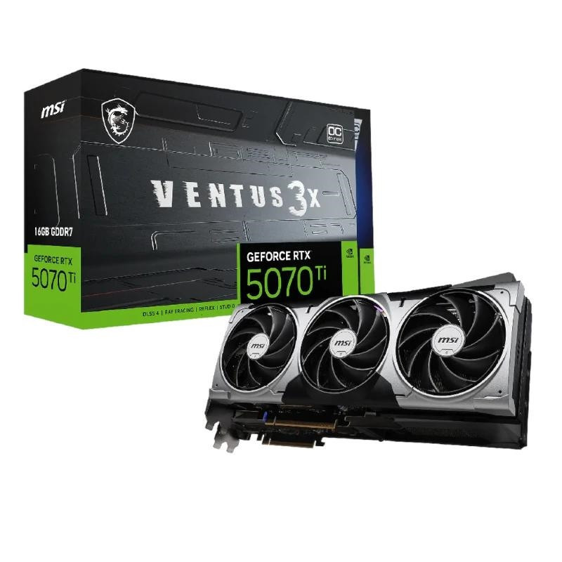MSI VGA NVIDIA RTX 5070 Ti 16G VENTUS 3X OC DDR7
