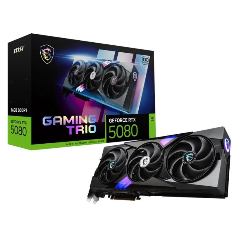 MSI VGA NVIDIA RTX 5080 16G GAMING TRIO OC DDR7