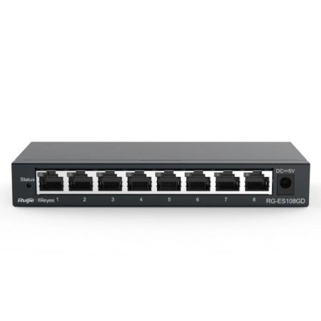 Reyee Unmanaged Switch 8xGb RJ45 Steel Case