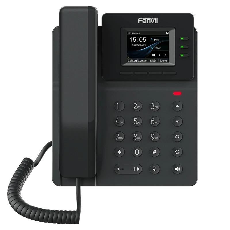 Fanvil V60G 4 líneas SIP 2.4"pantalla color PoE 2x