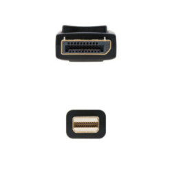 Nanocable Mini DP/Displayport, Mini DP/M-DP/M, 2 M