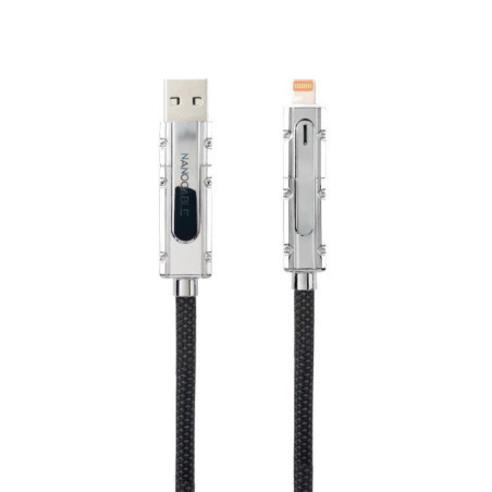 Nanocable Cable USB-C+USB-A/M LIGHTNING+USB-C/M 2M