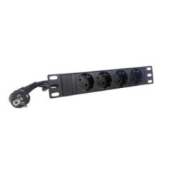 2LAN Regleta 19" 4 Schukos sin Interruptor