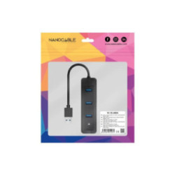 Nanocable Conversor USB 3.0 Ethernet + 3xUSB 3.0