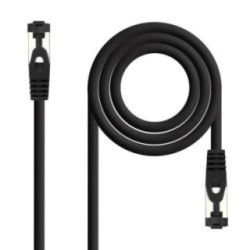 Nanocable Cable red Cat. 8.1 SSTP Negro 0,5m