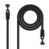Nanocable Cable red Cat. 8.1 SSTP Negro 0,5m