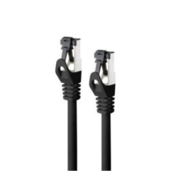 Nanocable Cable red Cat. 8.1 SSTP Negro 0,5m