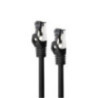 Nanocable Cable red Cat. 8.1 SSTP Negro 0,5m