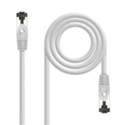 Nanocable Cable red Cat. 8.1 2GHZ SSTP Gris 1m