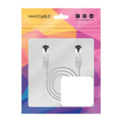 Nanocable Cable red Cat. 8.1 2GHZ SSTP Blanco 1m