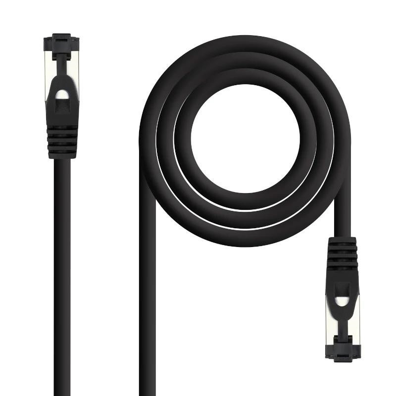 Nanocable Cable red Cat. 8.1 2GHZ SSTP Negro 2m