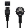 Nanocable Cable Alim. trébol, CEE7 -M-C5-H, 3 m
