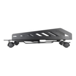 Tooq Soporte para CPU de suelo con ruedas negro