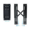 Tooq Soporte para CPU de suelo con ruedas negro