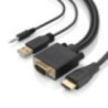 Aisens Cable Conversor HDMI a SVGA y Audio 1.5m