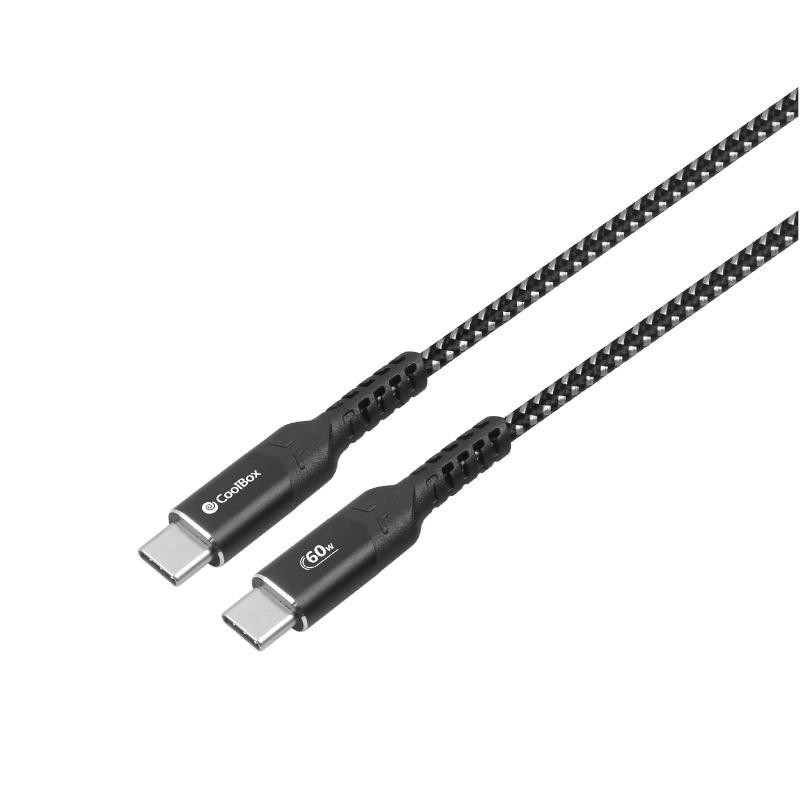 Coolbox     Cable    USB-C a USB-C   60W    Carga