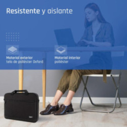 iggual Maletín portátil 15.6" Everyday Use negro