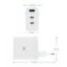 EWENT Cargador carga rapido 65w usb-c y usb-a