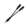 Nanocable Cable Audio Estéreo 2Jack 3.5H Jack 3.5M