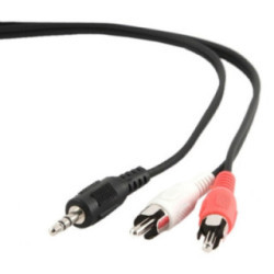 Gembird Cable Audio MJACK RCA M/M 1,5 Mts