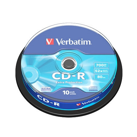 Verbatim CD-R 700MB 52x Tarrina 10Uds