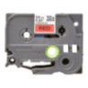 Brother TZe451 cinta laminada 24mm Negro/Rojo 8m