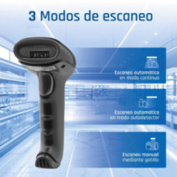iggual Lector código barras 2D USB gatillo soporte