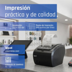 iggual Impresora Térmica TP8002 USB+RS232+Ethernet