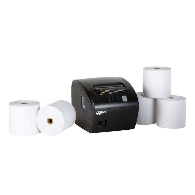 Kit impresora térmica tickets TP EASY 80 + 5 rollo