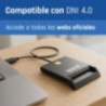 iggual Lector DNI SIP tarjetas ID USB 2.0 negro