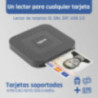 iggual Lector DNI SIP tarjetas ID USB-A / tipo C