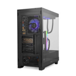 NOX Semitorre HUMMER ETHER Cristal Curvo Negro