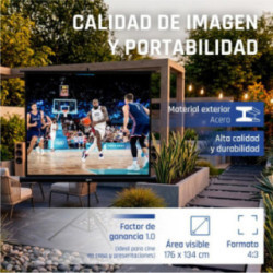 iggual Pantalla 84" 176x134 cm con trípode+bolsa