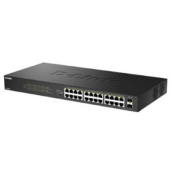 D-Link DGS-1026P/E Switch 24xGbE PoE+ 2xSFP