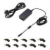 EWENT Cargador Auto. Univer Notebook 65W 10 Puntas
