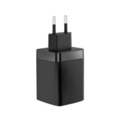 MARS GAMING CARGADOR GAN 65W CON CABLE NEGRO