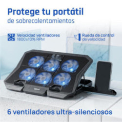 iggual Refrigerador portátil 6 ventiladores RP6V17