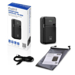EWENT POWERBANK 65W, 20000mAh CARGA RÁPIDA