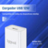 iggual Cargador de pared 1xUSB-A 5V/2.4A (12W)