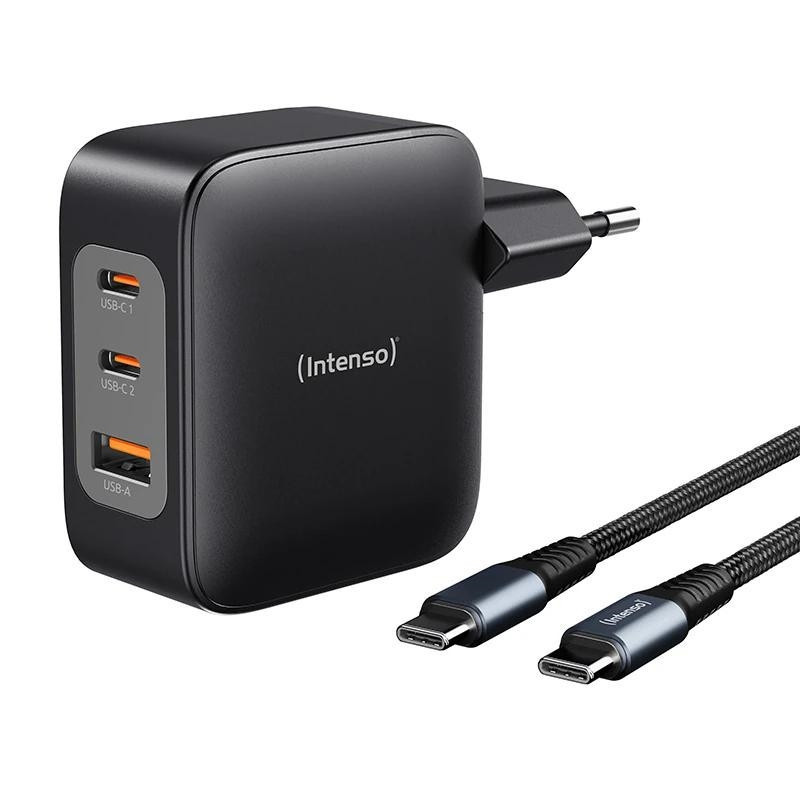 Intenso | KIT Cargador GaN W100ACC + Cable USB-C