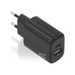 Aisens Cargador GaN 20W 1xUSB-C PD3.0 Negro