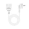 Nanocable Cable Alim. Alargador schuko blanco 2 M