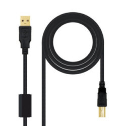 Nanocable Cable USB 2.0 Impresora Ferrita  3.0 M