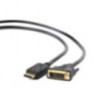 Gembird Adaptador DisplayPort (M) a DVI (M) 1 Mts